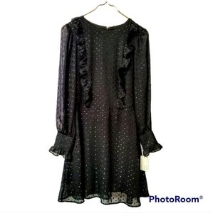 A New Day A-Line Longsleeve Black Dress